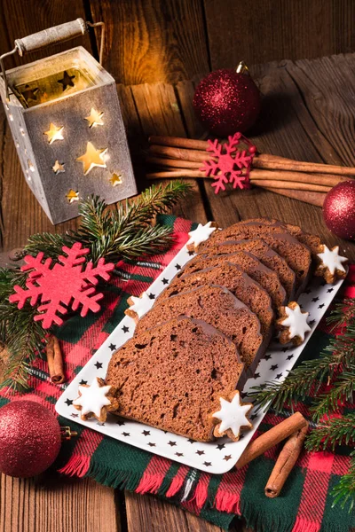 Gingerbread beyaz tepsi — Stok fotoğraf