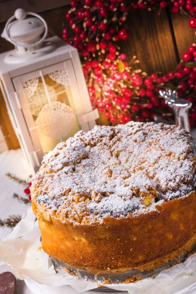 Natal tradicional Cheesecake — Fotografia de Stock
