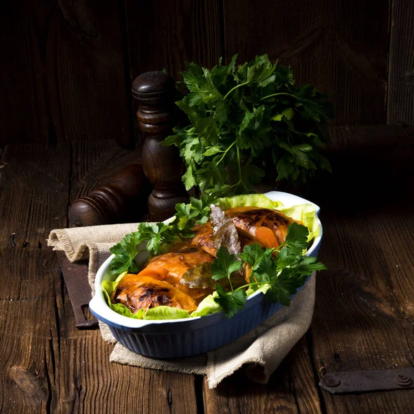 Fried lahana rulo — Stok fotoğraf