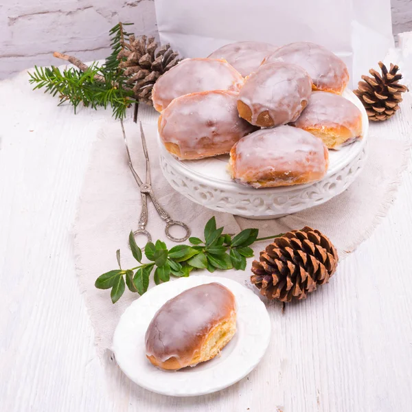 Hemmagjord blåbär bullar — Stockfoto