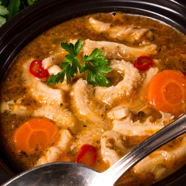 Tradycyjne flaki zupa — Zdjęcie stockowe