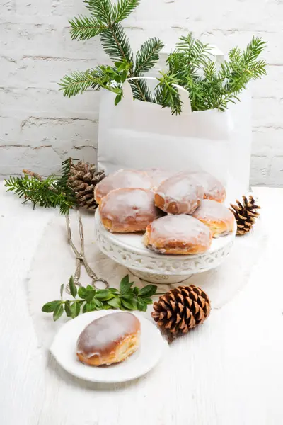 Hemmagjord blåbär bullar — Stockfoto