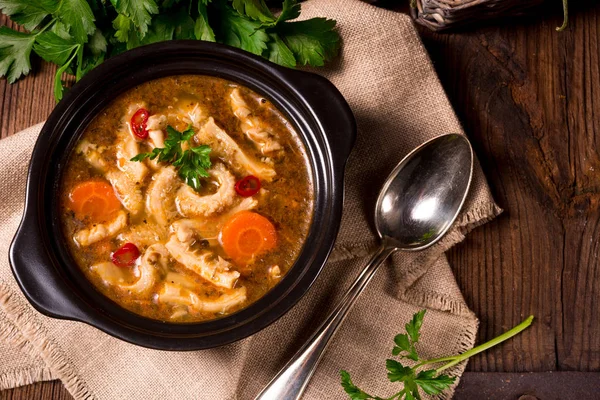 Sopa de tripe tradicional — Fotografia de Stock