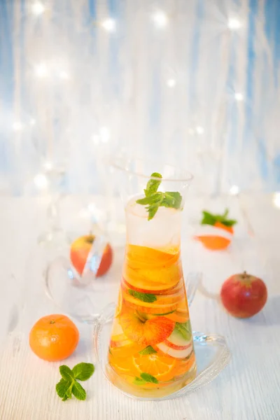 Fresh fruits lemonade — Stock Photo, Image