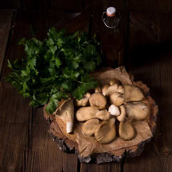 Raw autumn mushrooms — Stock Photo, Image