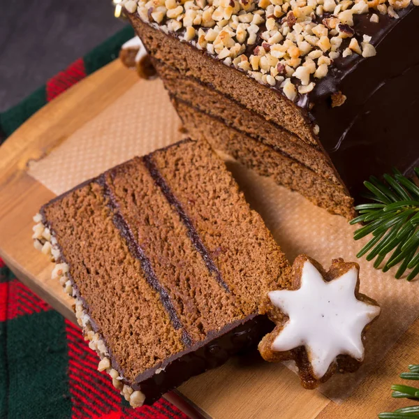 Homemade gingerbread cake — Stock Photo, Image