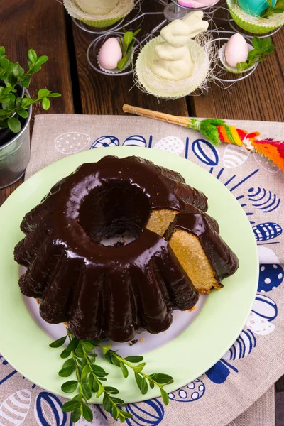 Homemade chocolate cake — Stock Photo, Image