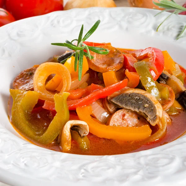 Traditional Letscho dish — Stock Photo, Image