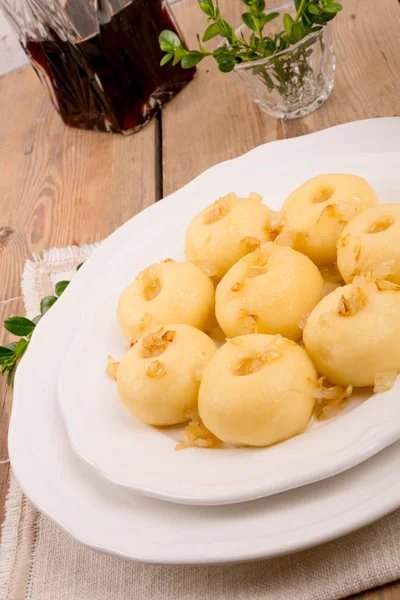 Schlesische Kartoffelknödel — Stockfoto