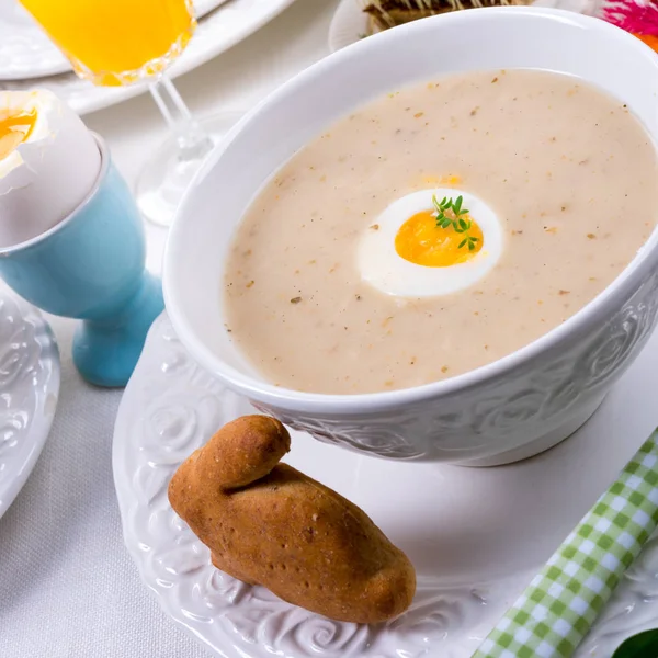 Polish Easter Soup — Stock Photo, Image