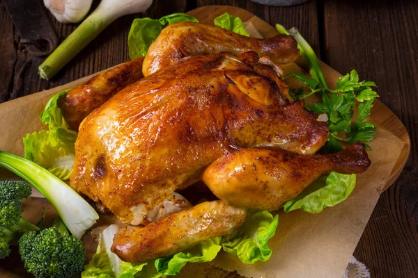 Hälsosam grillad kyckling — Stockfoto