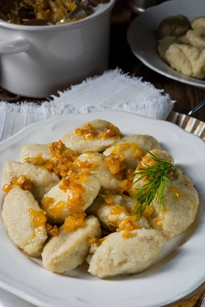 Bolinhos de batata cinza — Fotografia de Stock