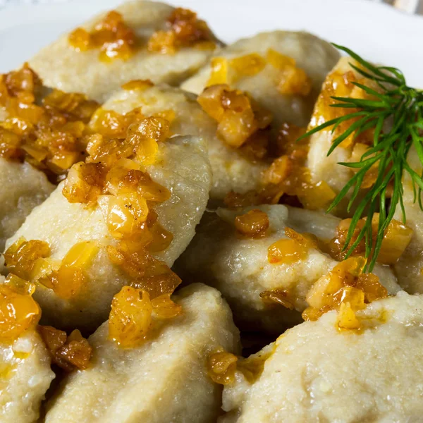 Schlesische Graukartoffelknödel — Stockfoto