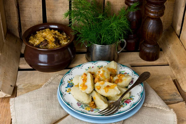 Silesian potato dumplings — Stock Photo, Image