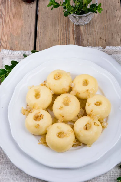 Silesian potato dumplings — Stock Photo, Image