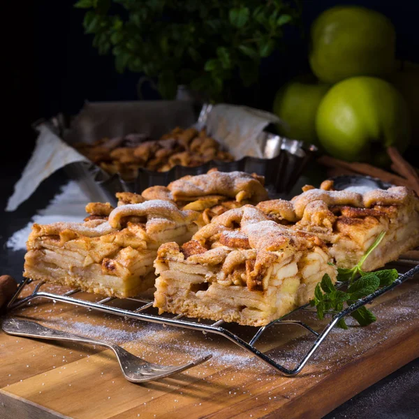 Lahodný jablečný dort — Stock fotografie