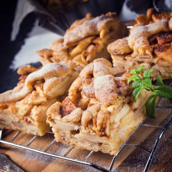 Delicioso pastel de manzana — Foto de Stock