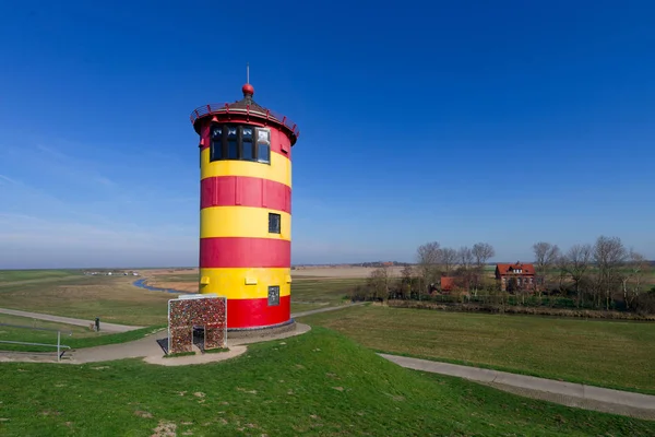 Friesland colorful lighthouse — Stock Photo, Image