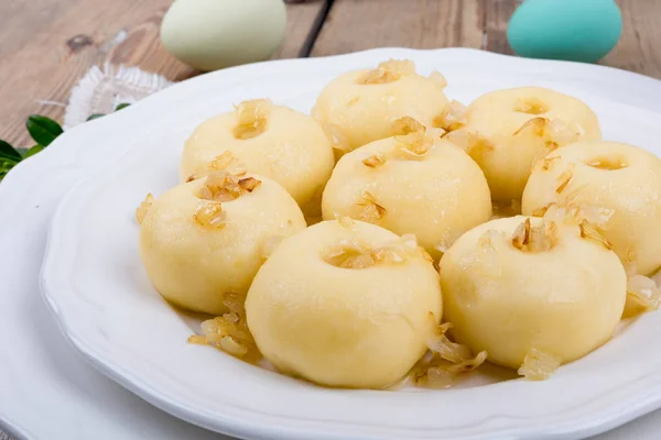 Silesian potato dumplings — Stock Photo, Image