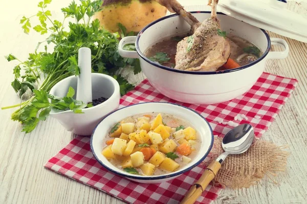 Hot Rutabaga soup — Stock Image Hot Rutabaga soup Royalty Free Stock Images