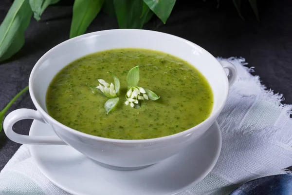 Sopa de alho selvagem — Fotografia de Stock