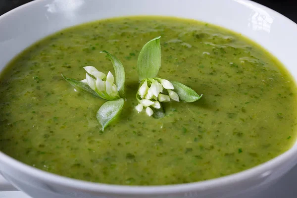 Bärlauchsuppe — Stockfoto