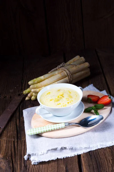 Asparagus Cream Soup — Stock Photo, Image