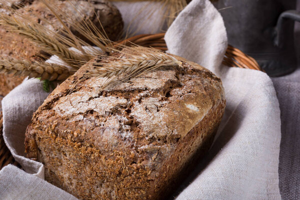 Fresh wholemeal bread