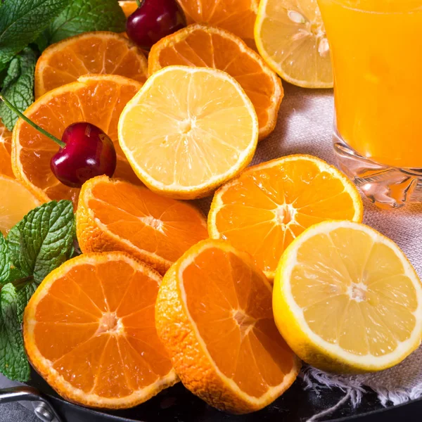 用柠檬橙色柠檬水 — 图库照片