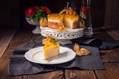 Physalis ile lezzetli pasta