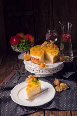 Physalis ile lezzetli pasta