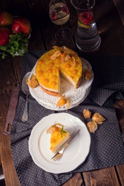 Physalis ile lezzetli pasta