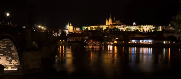 Antique Prague Bridge — Stock Photo, Image