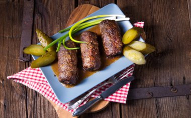 sığır eti Roulades pişmiş 