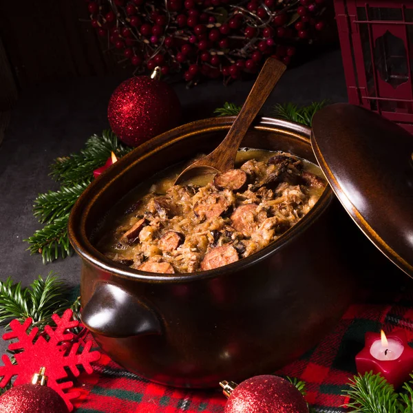 Traditional Polish Bigos — Stock Photo, Image