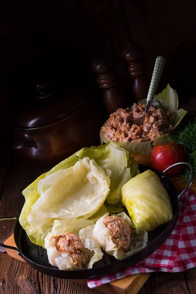 etli lahana dolması rulo 