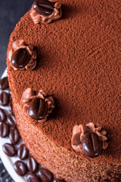 Finom csokoládé torta — Stock Fotó