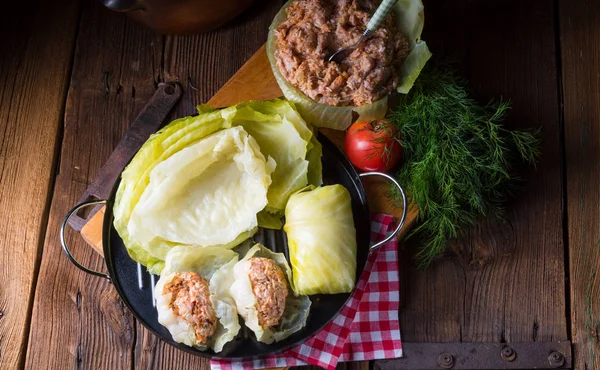 etli lahana dolması rulo 