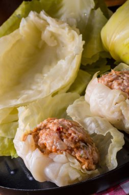 etli lahana dolması rulo 