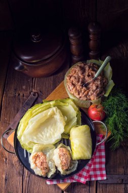 etli lahana dolması rulo 