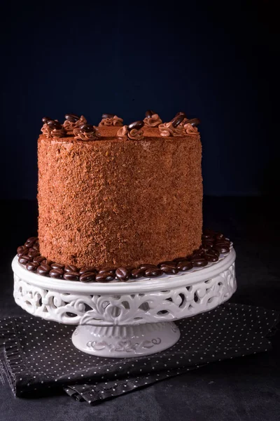 Delicioso pastel de chocolate —  Fotos de Stock