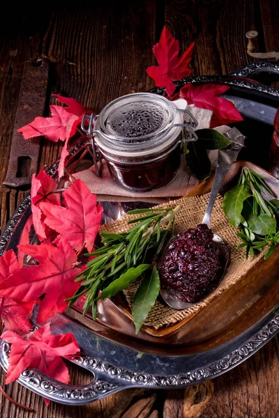 Cranberry chutney with red beet — Stock Photo, Image
