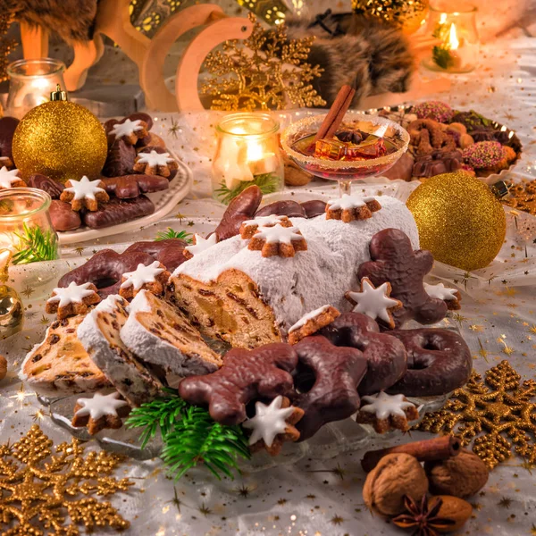 Pyszne ciasta Boże Narodzenie — Zdjęcie stockowe