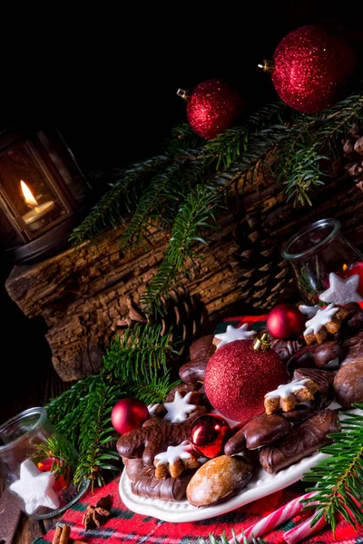 Pane di zenzero natalizio fatto in casa — Foto Stock