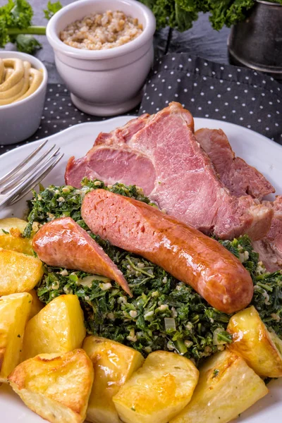 Välsmakande oldenburg gruenkohl — Stockfoto