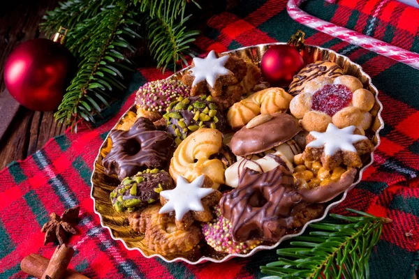 Házi készítésű karácsonyi sütik — Stock Fotó