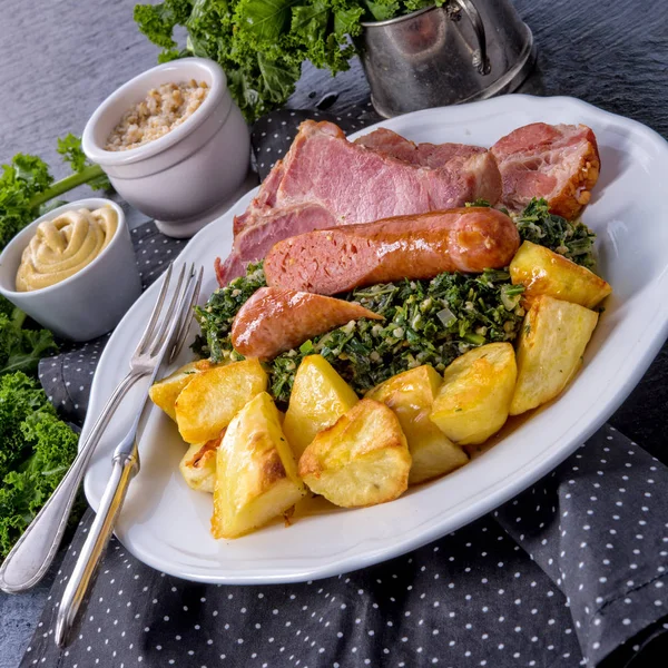 Välsmakande oldenburg gruenkohl — Stockfoto