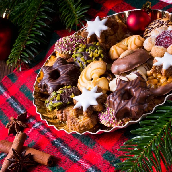 Biscotti di Natale fatti in casa — Foto Stock