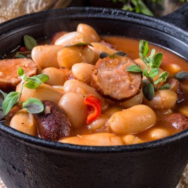 sosis ile kuru fasulye