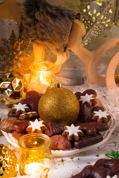 Ev yapımı Noel gingerbreads — Stok fotoğraf